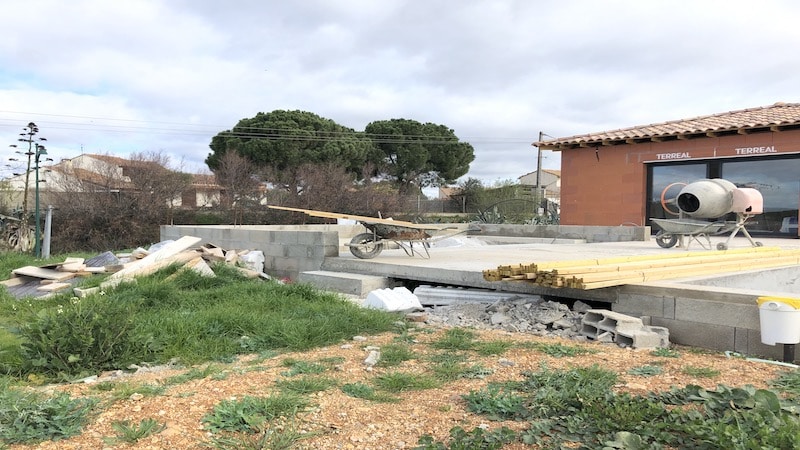 Vue Avant Projet Création Espace Extérieur Bessan 4